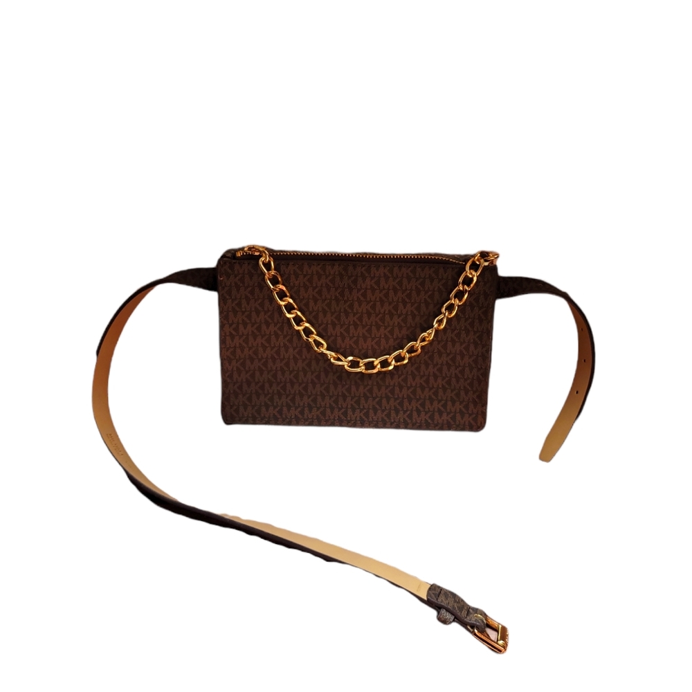 Brand New Michael Kors Brown Fanny Pack, Size Small, - Picture 5 of 6